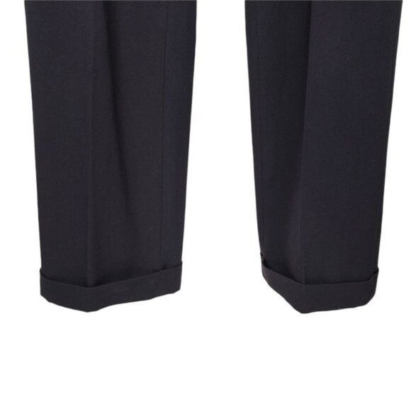 Sundance‎ Black Wide Leg Dress Cuffed Pants Women's Size 4 - Picture 3 of 8